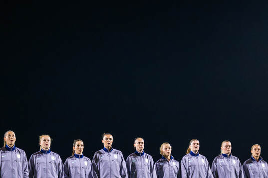 Players of Norway line up