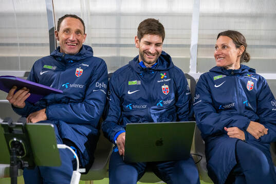 Assistant coach Terje Skjeldestad, analyst Simon Tengwall