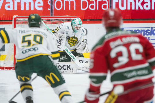 Björklövens målvakt Olle Eriksson Ek
