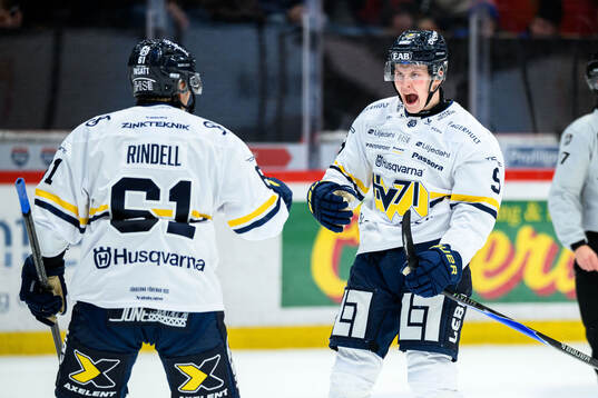 HV71s Hugo Pettersson jublar