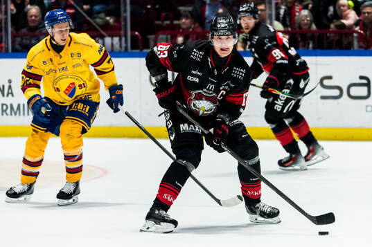 Malmö Redhawks Fredrik Händemark och Djurgårdens Jesse