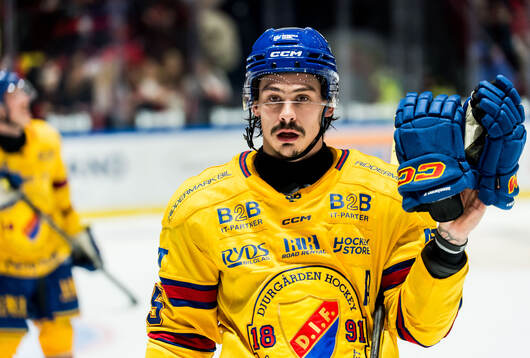 Djurgårdens Charles Hudon deppar