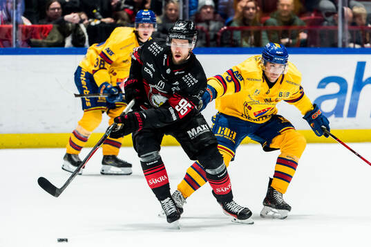 Malmö Redhawks Carl Persson och Djurgårdens August Berg