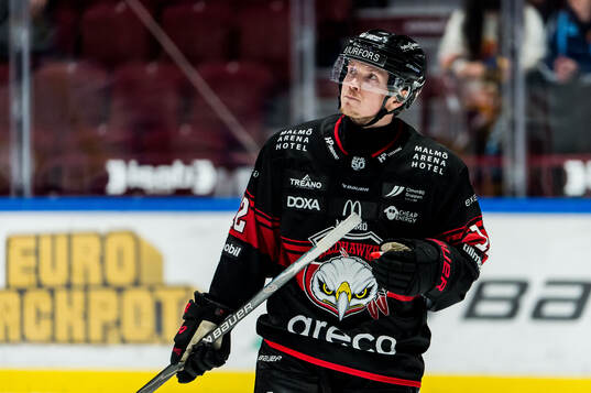 Malmö Redhawks Linus Öberg deppar