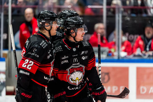 Malmö Redhawks Lauri Pajuniemi jublar