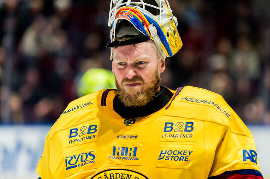 Djurgårdens målvakt Magnus Hellberg deppar