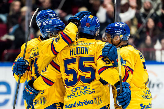 Djurgårdens spelare jublar
