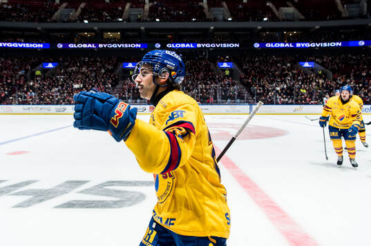 Djurgårdens Joseph Laleggia jublar