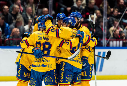 Djurgårdens spelare jublar