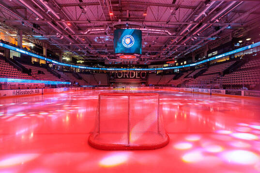 Interiör vy från Vida arena