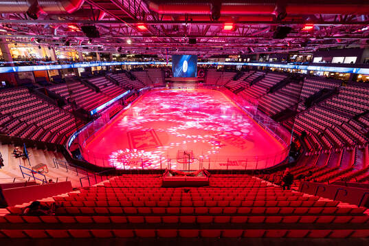 Interiör vy från Vida arena