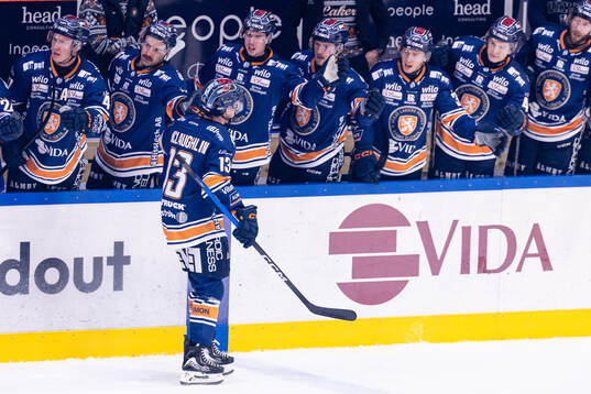 Växjös Dylan Mclaughlin jublar eter mål 1-2