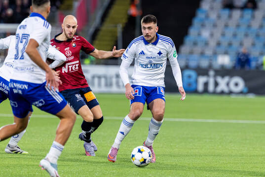 Örgrytes Amel Mujanic och IFK Norrköpings Tim Prica