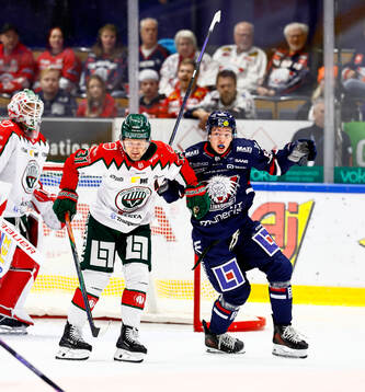 Frölundas Nicklas Lasu och Linköpings Oliver Johansson