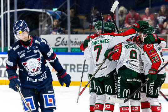 Frölundas Jacob Peterson jublar