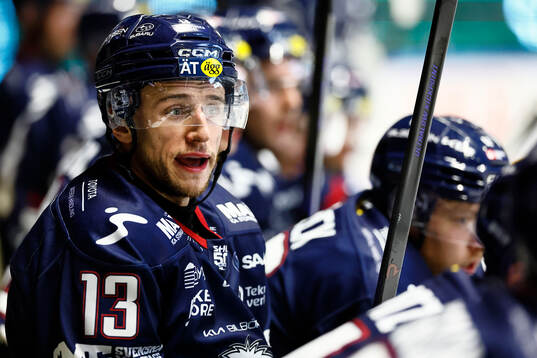 Linköpings Jakub Vrana reagerar