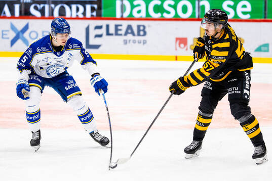 Leksands Andro Kaderli och Skellefteås Emil Djuse