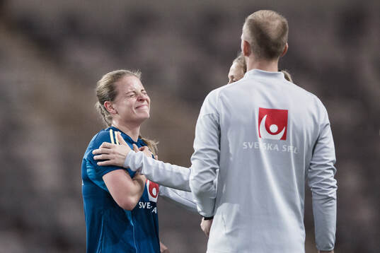 Anna Anvegård in pain