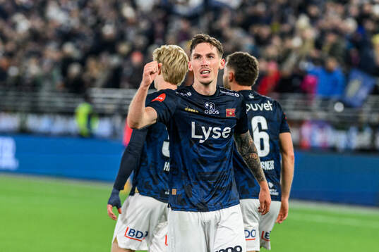Kristoffer Askildsen of Viking celebrates