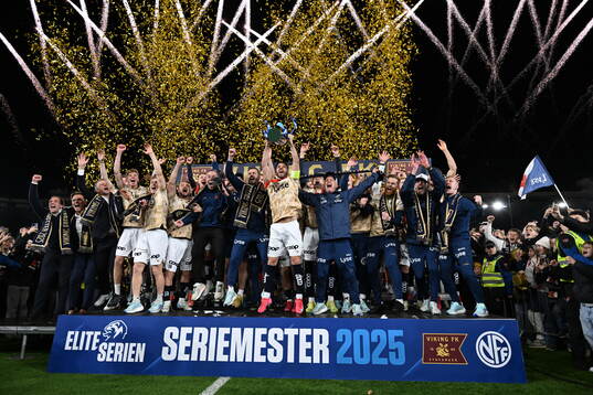 Players of Viking celebrate