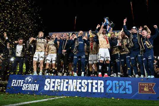 Players of Viking celebrate