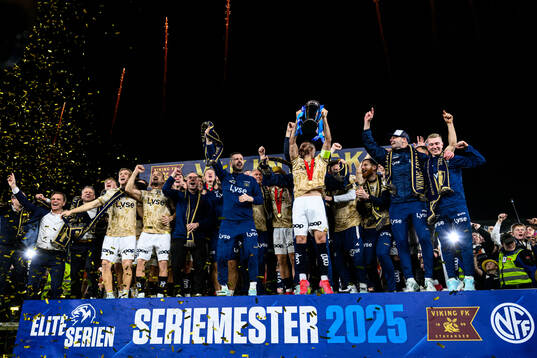 Players of Viking celebrate