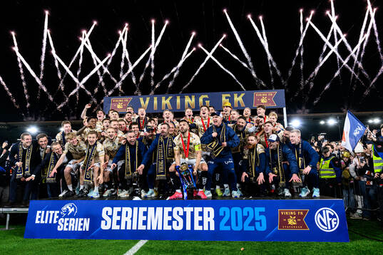 Players of Viking celebrate