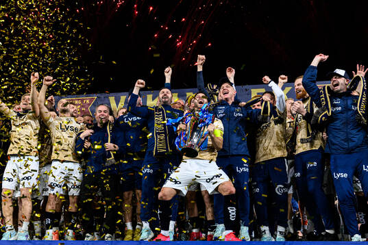 Zlatko Hovland Tripic of Viking celebrates