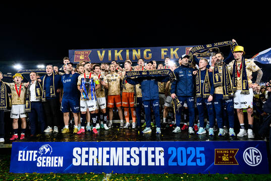 Players of Viking celebrate