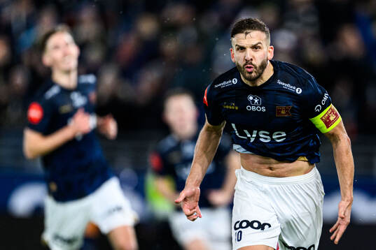 Zlatko Hovland Tripic of Viking celebrates scoring 3-0