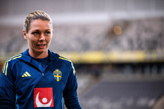 goalkeeper Jennifer Falk of the Swedish women's national