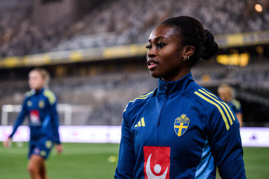 Monica Jusu Bah of the Swedish women's national football