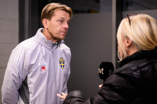 Head coach Tony Gustavsson of the Swedish women's national