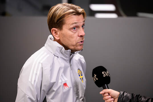 Head coach Tony Gustavsson of the Swedish women's national