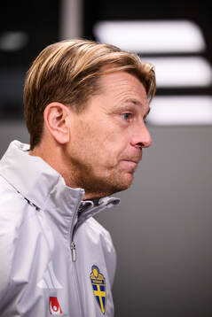 Head coach Tony Gustavsson of the Swedish women's national