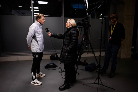 Head coach Tony Gustavsson of the Swedish women's national