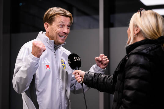 Head coach Tony Gustavsson of the Swedish women's national