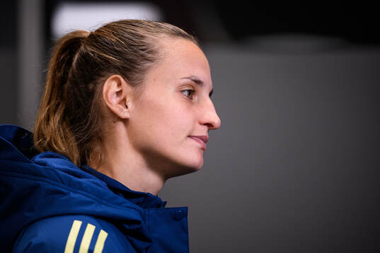 Nathalie Björn of the Swedish women's national football