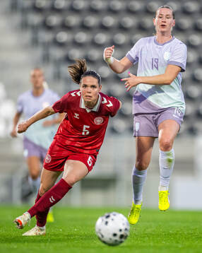 Simone Boye of Denmark and Elisabeth Terland of Norway