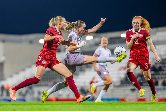 Stine Sandbech of Denmark, Elisabeth Terland of Norway and