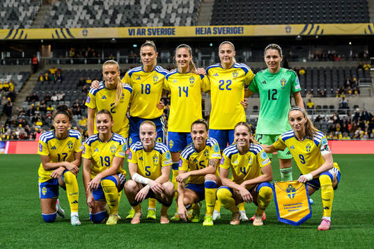 The starting eleven of Sweden