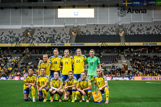 The starting eleven of Sweden