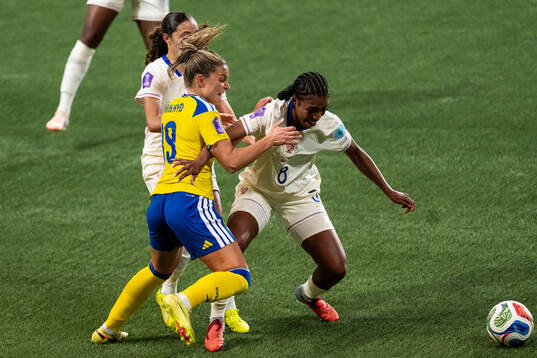 Johanna Rytting Kaneryd of Sweden in action against Grace