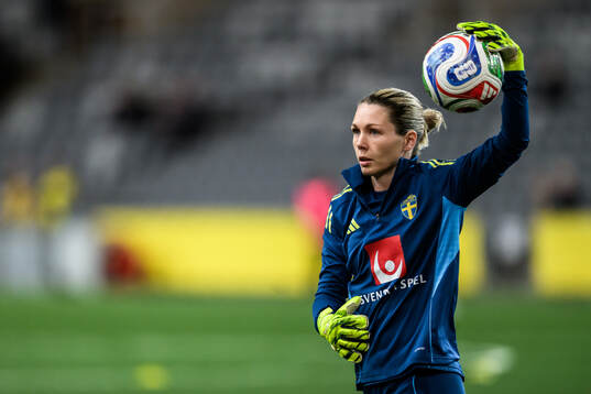Goalkeeper Jennifer Falk of Sweden