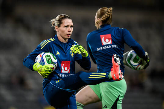Goalkeeper Jennifer Falk of Sweden