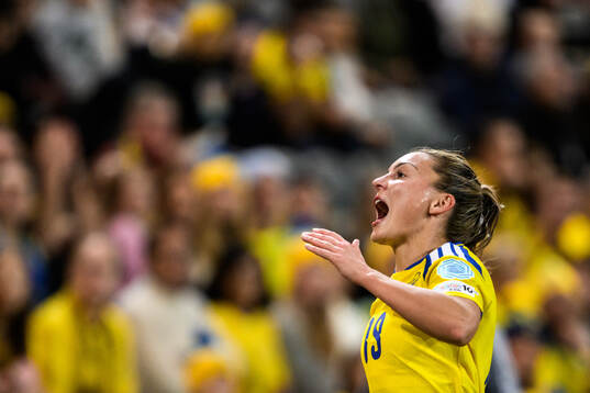 Johanna Rytting Kaneryd of Sweden reacts