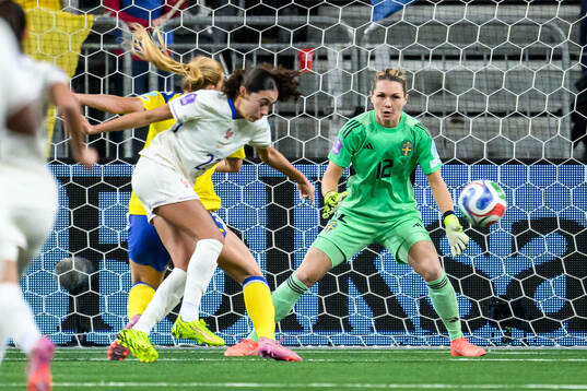 Goalkeeper Jennifer Falk of Sweden