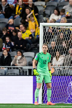 goalkeeper Jennifer Falk of Sweden