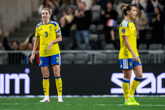 Linda Sembrant and Julia Zigiotti Olme of Sweden look