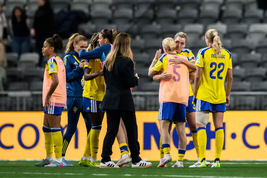 Linda Sembrant of Sweden looks dejected
